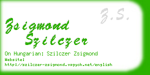 zsigmond szilczer business card